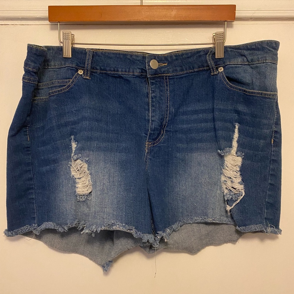 Distressed Jean Short from Forever 21